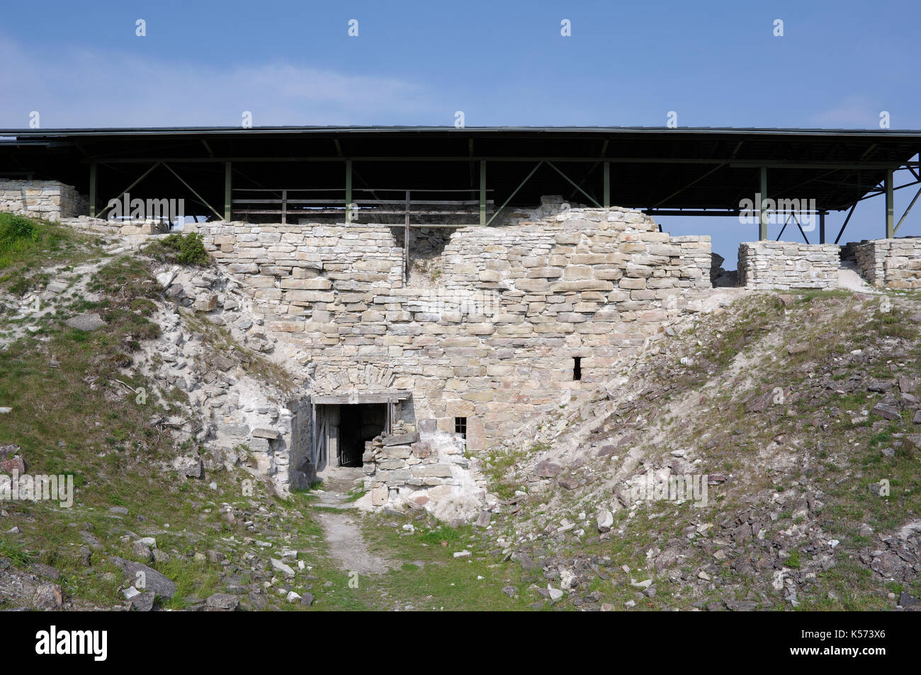 Il castello di maasilinna. vista esterna. orissaare parrocchia, saare county, Estonia. Il 30 agosto 2017 Foto Stock