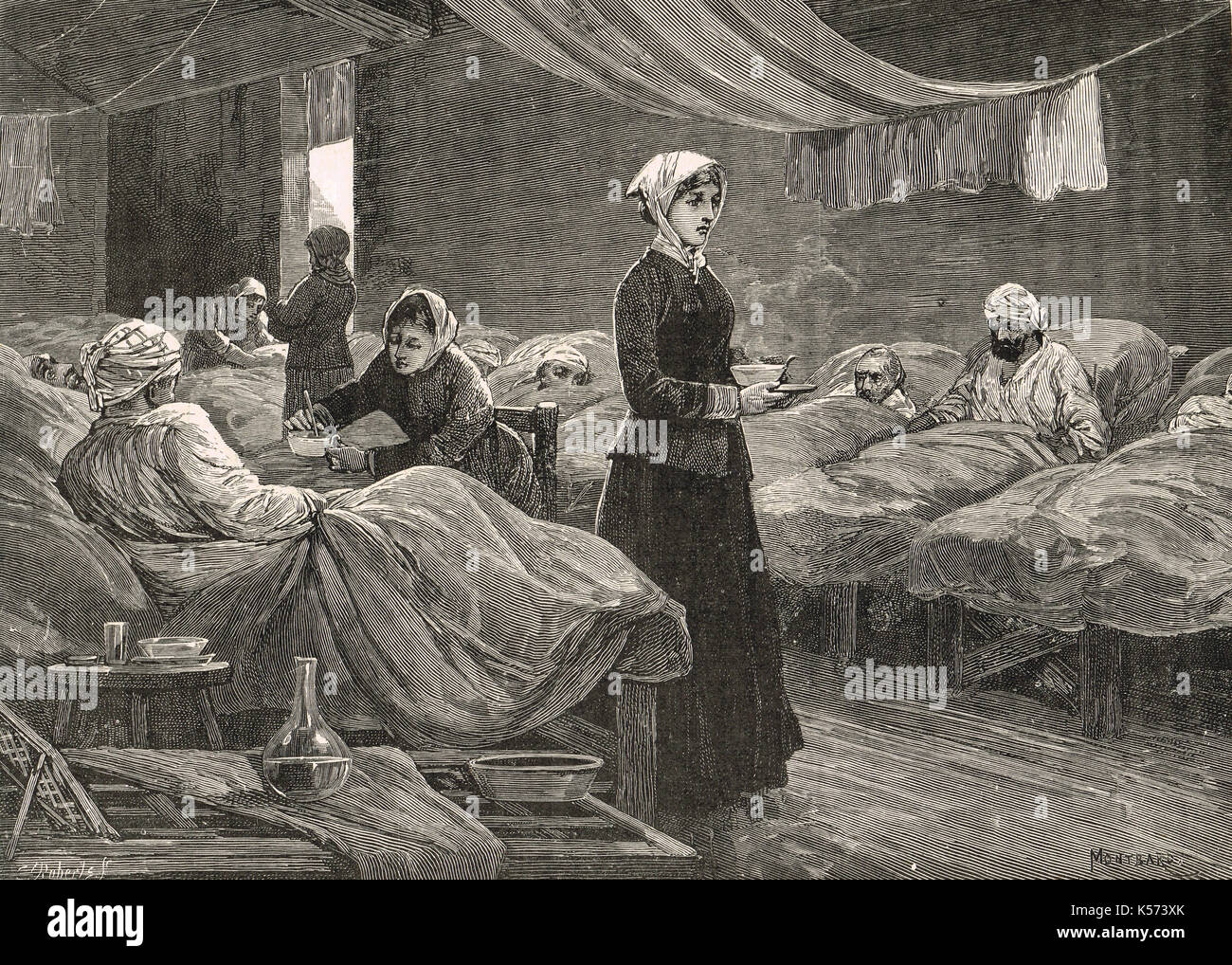 Ospedale di Scutari, Crimea, guerra di Crimea Foto Stock