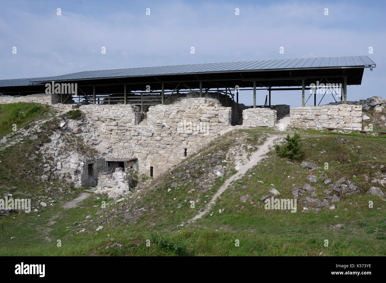 Il castello di maasilinna. vista esterna. orissaare parrocchia, saare county, Estonia. Il 30 agosto 2017 Foto Stock