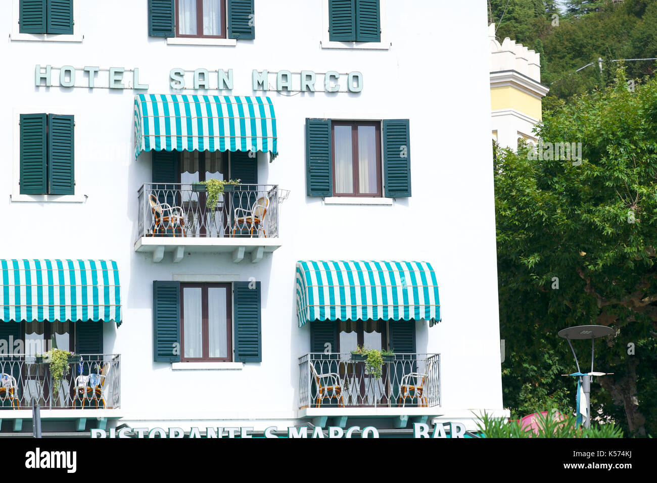 Di Garda, il lago di Garda Italia l'hotel san marco Foto Stock