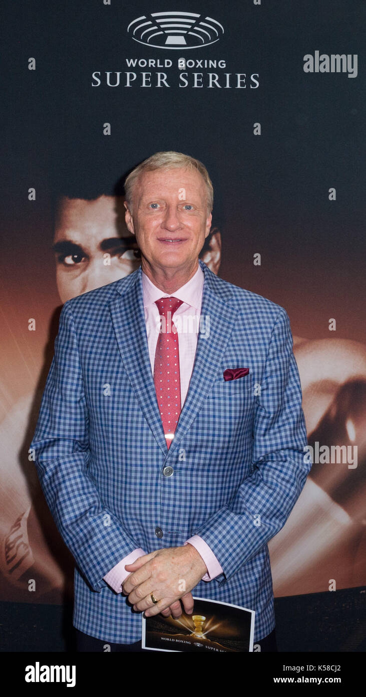 Berlino, Germania. 08 Sep, 2017. jimmy lennon jr., anello annunciatore, -wbss - peso a max-Schmeling Halle, ger, Berlino, 08.09.2017, foto: Uwe koch/fotobasis.de credito: Uwe koch/alamy live news Foto Stock