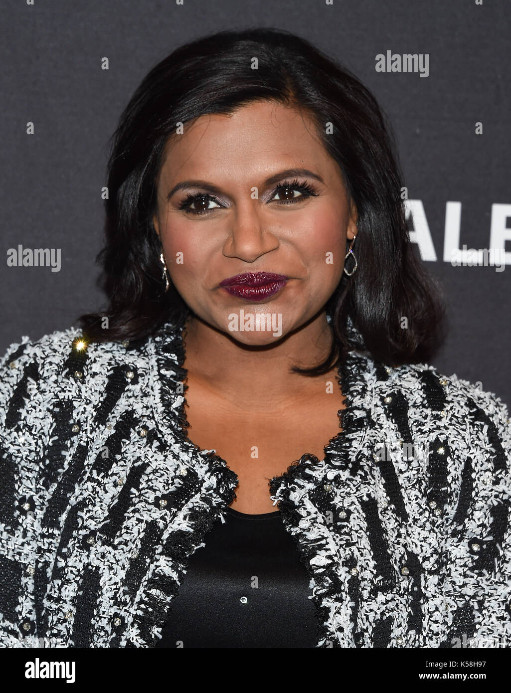 Beverly Hills, in California, Stati Uniti d'America. 8 Sep, 2017. mindy kaling arriva per la caduta paleyfest preview - "il progetto mindy' presso il paley Centre for media. Credito: lisa o'connor/zuma filo/alamy live news Foto Stock