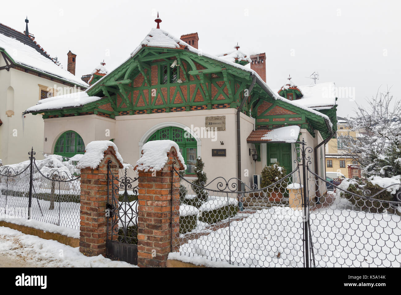 Rzeszow, Polonia - 17 gennaio 2017: polacco rzeszow radio casa in inverno. rzeszow è la più grande città nel sud-est della Polonia, situato sul Wislok fiume Foto Stock