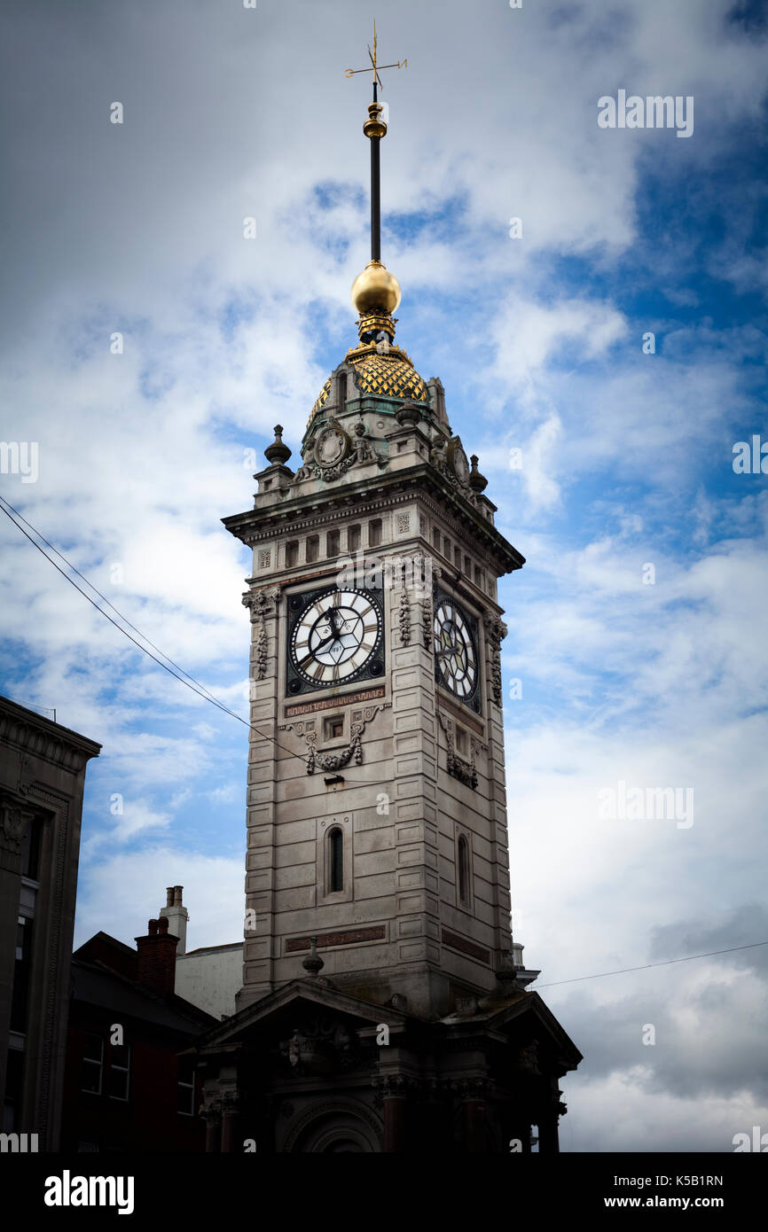 Torre con orologio, architettura, Brighton East Sussex, Inghilterra Foto Stock