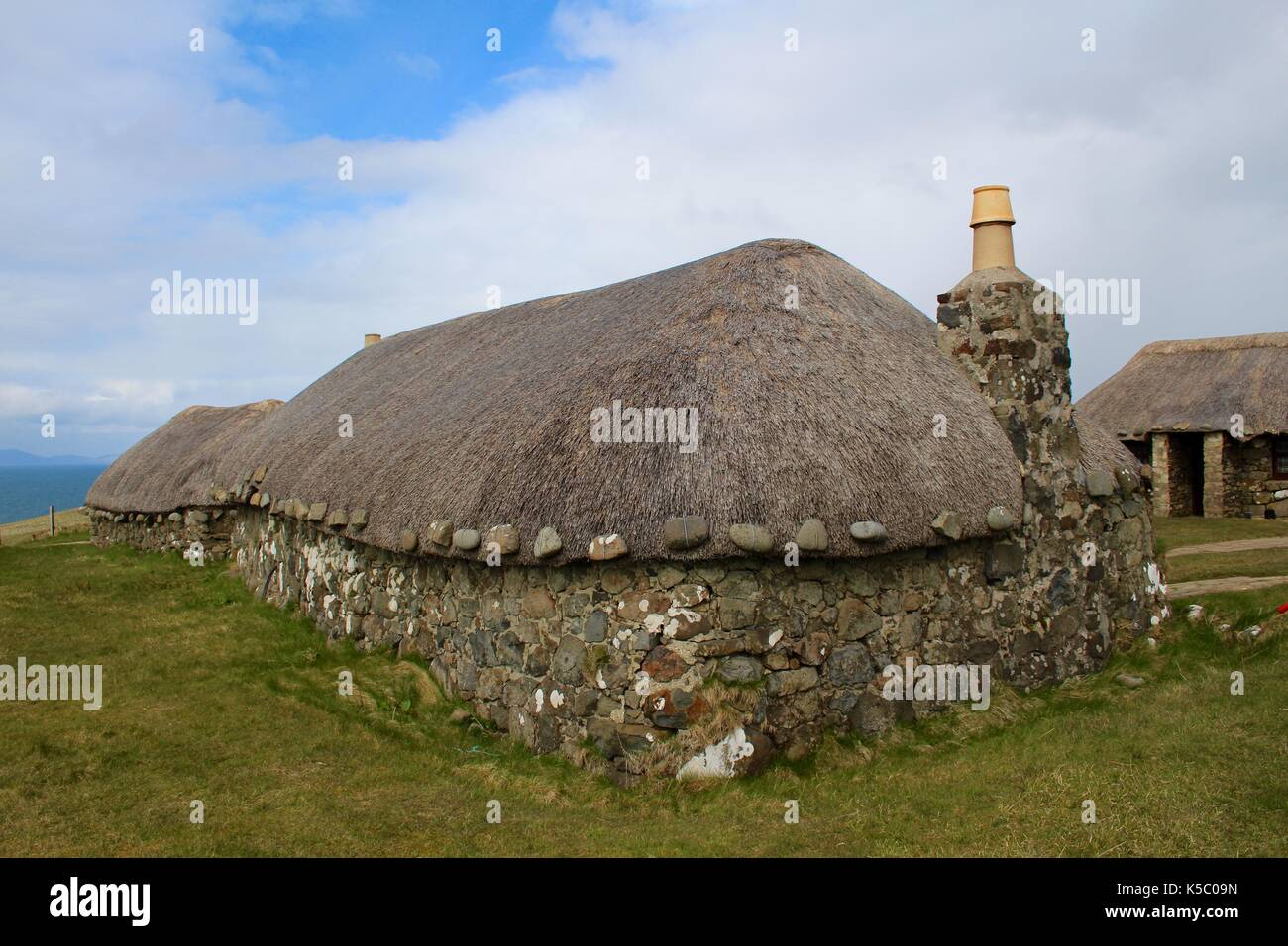 Isola di Skye crofter's cottage Foto Stock