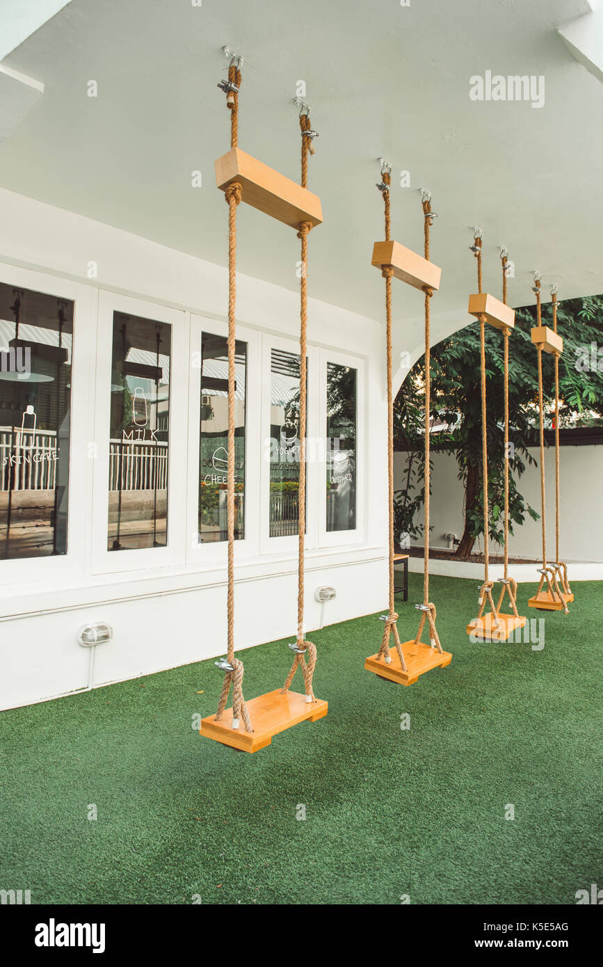 Coffee shop. La decorazione e il mobilio in cafe Foto Stock