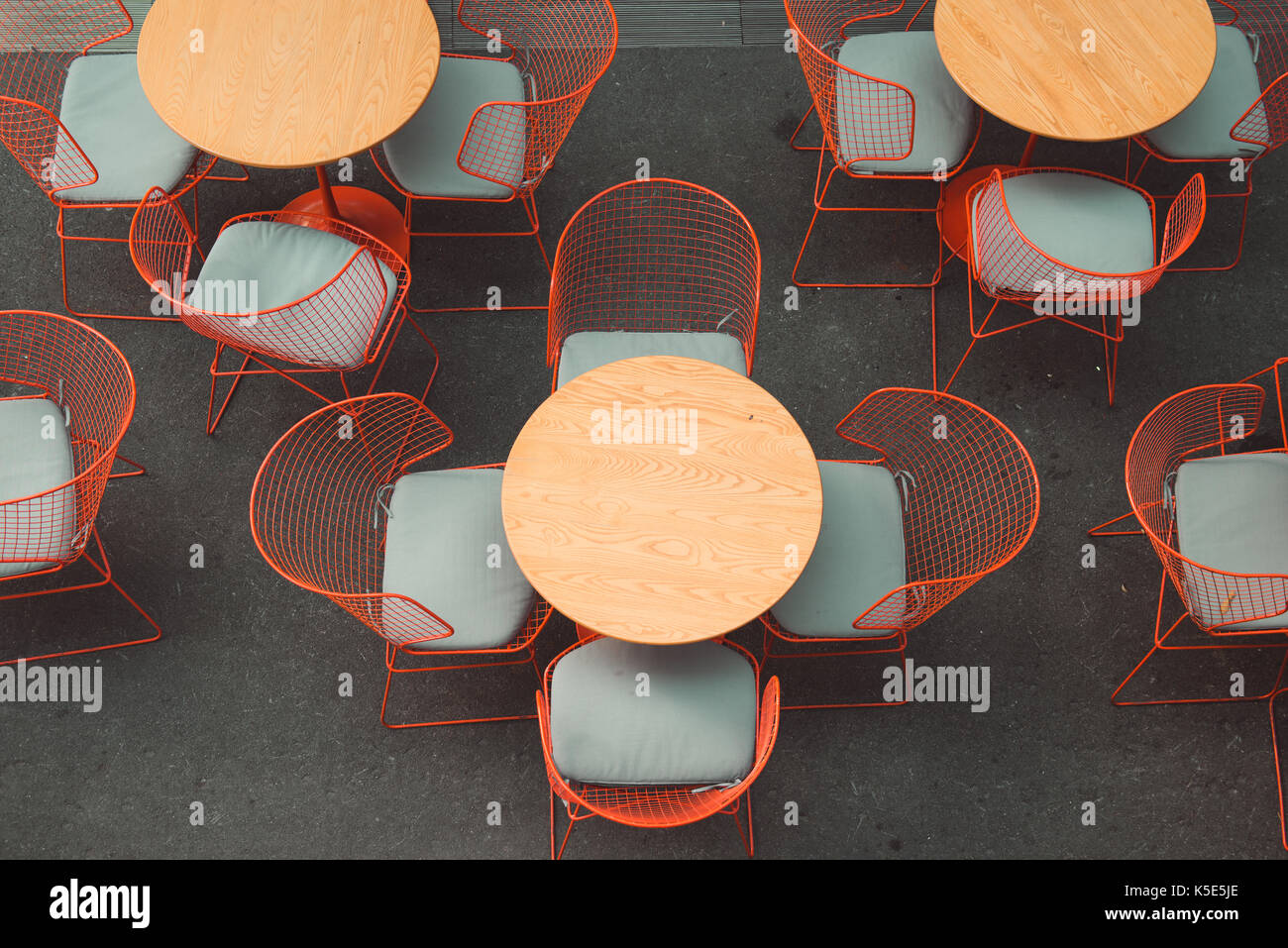 Coffee shop. La decorazione e il mobilio in cafe Foto Stock