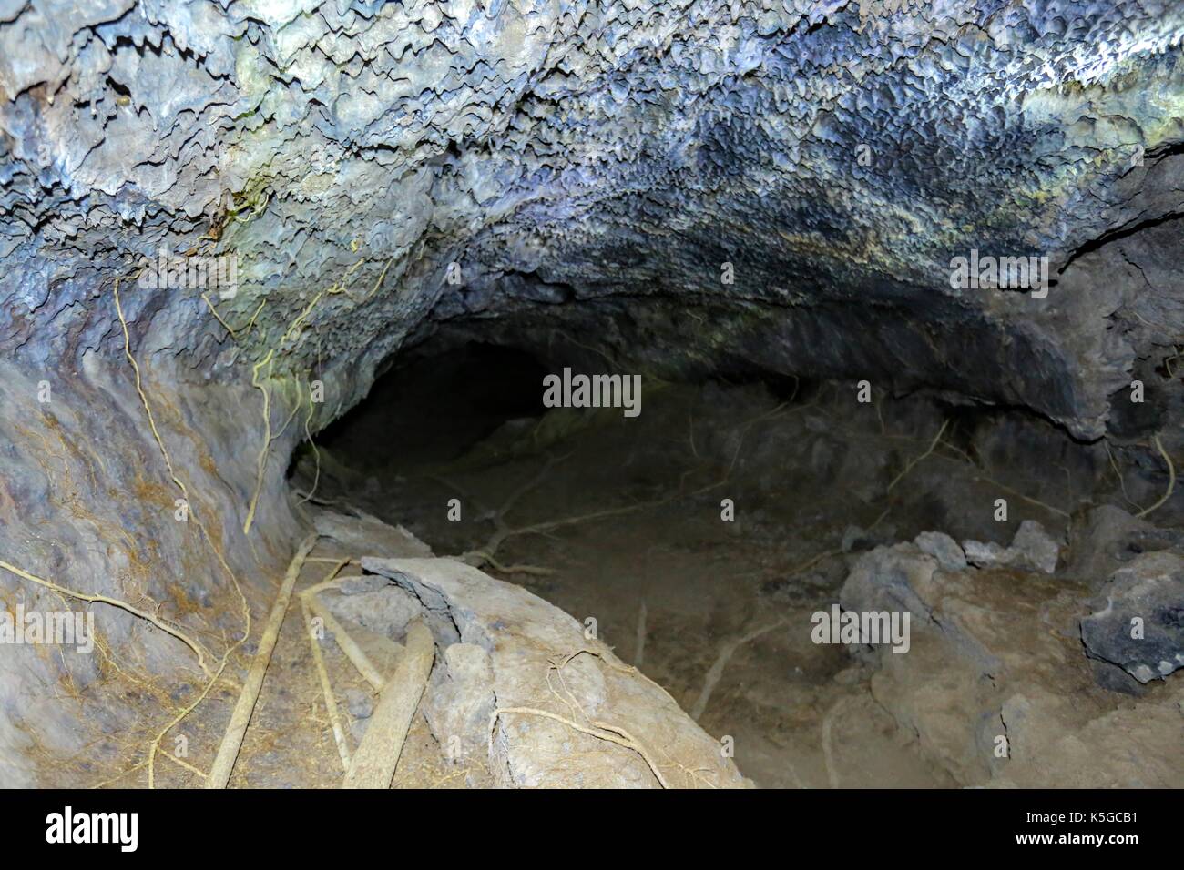 Antica grotta lavica Vulcano Masaya nicaragua Foto Stock