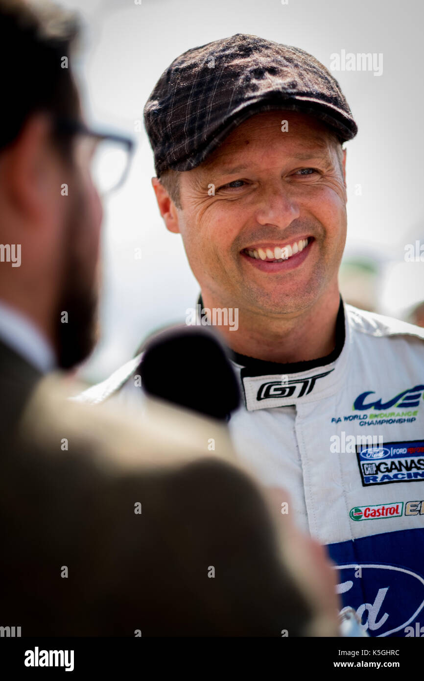 Chichester, west sussex, Regno Unito. Il 9 settembre, 2017. wec Ford GT del conducente Andy Priaulx durante il goodwood presso il circuito di goodwood credito: gergo toth/alamy live news Foto Stock