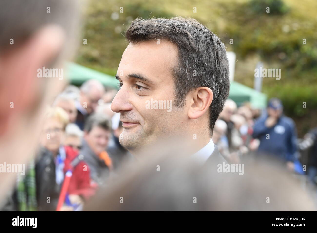 Riunione di Brachay di Marine LEPEN Foto Stock