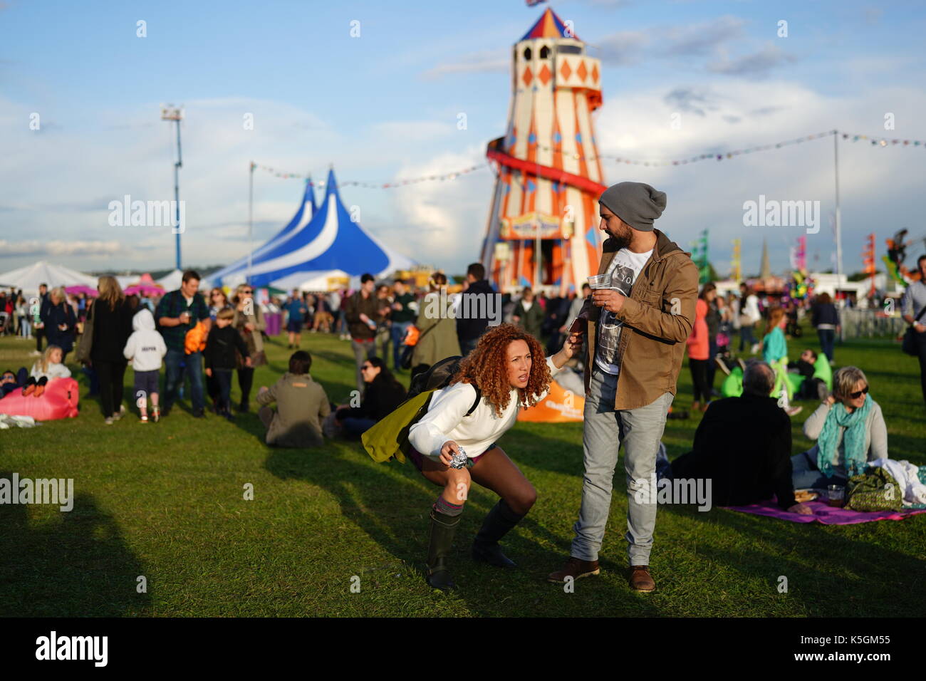 Londra, Regno Unito. Il 9 settembre, 2017. i frequentatori del festival al 2017 onblackheath festival. photo Data: sabato 9 settembre, 2017. Foto di credito dovrebbe leggere: roger garfield/alamy live news Foto Stock