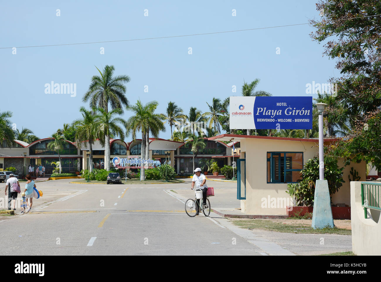 Playa Giron, Cuba - Luglio 24, 2016: Baia dei maiali hotel. Playa Giron è una destinazione preferita per i subacquei e gli amanti dello snorkelling. Foto Stock