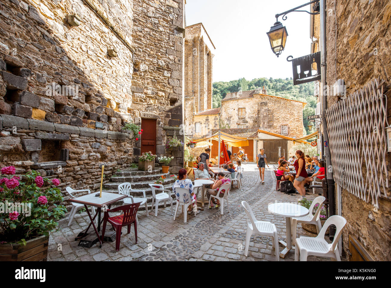 Villaggio blesle nella regione Auvergne, Francia Foto Stock