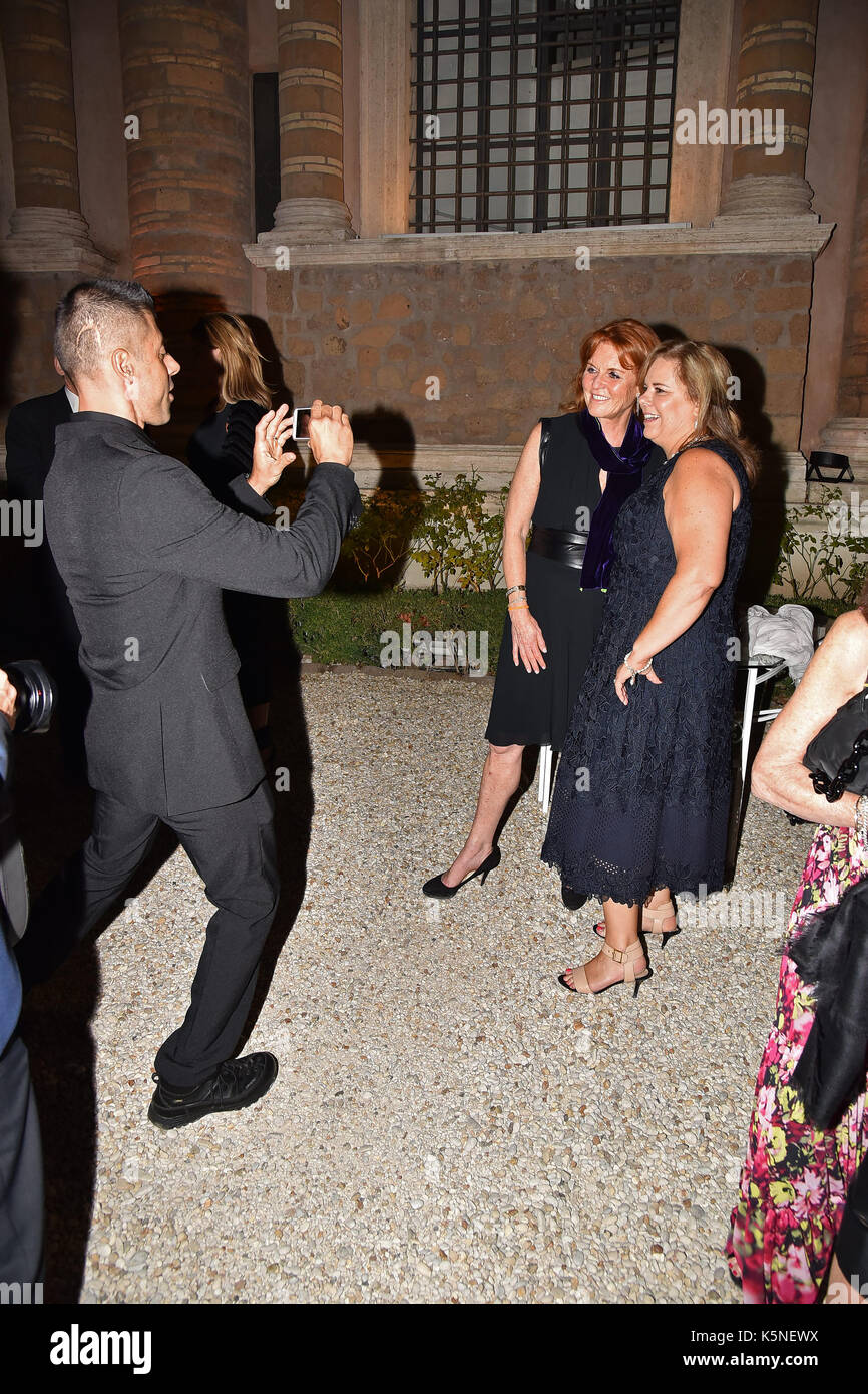 Roma, Villa Madama la cena celebrity fight night, nell'immagine: Sarah Ferguson Foto Stock