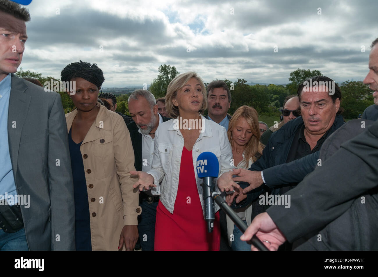 Francia. 10 settembre 2017. Valerie Pecresse, incontro di lancio del movimento LIBRE, Argenteuil 10 settembre 2017 Credit: francois pauletto/Alamy Live News Foto Stock