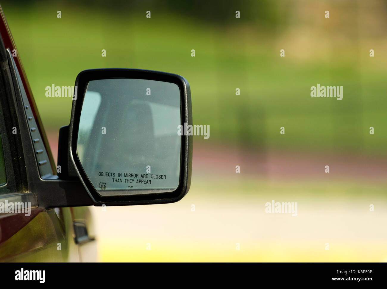 Specchio retrovisore esterno Foto Stock