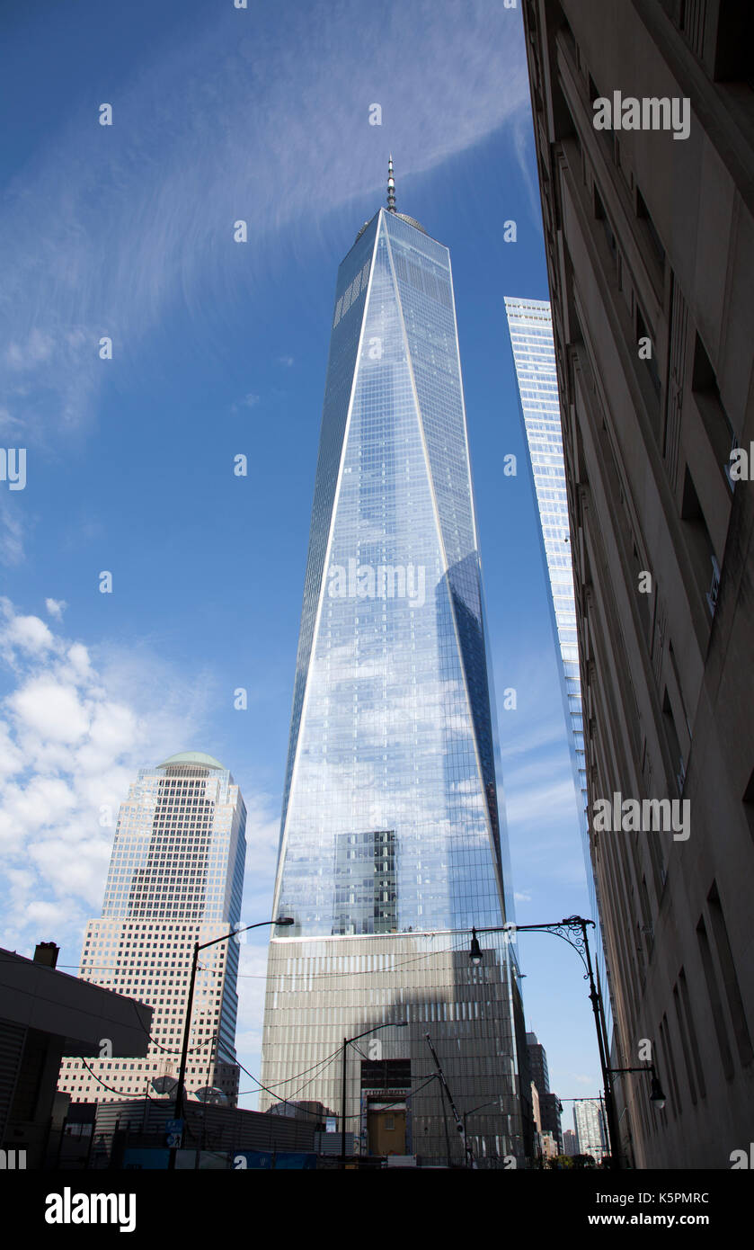 One World Trade Center sul sito delle Torri Gemelle a New York - USA Foto Stock