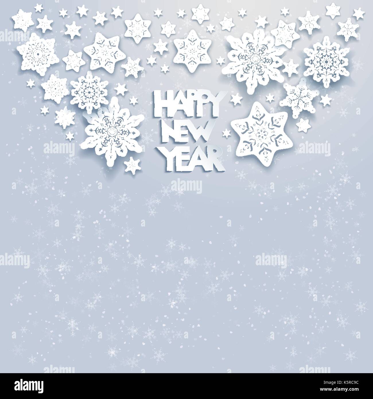 Winter Snow card Illustrazione Vettoriale