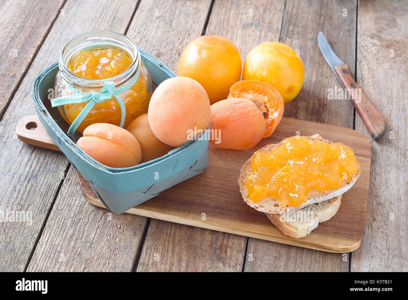 Marmellata di albicocche Foto Stock