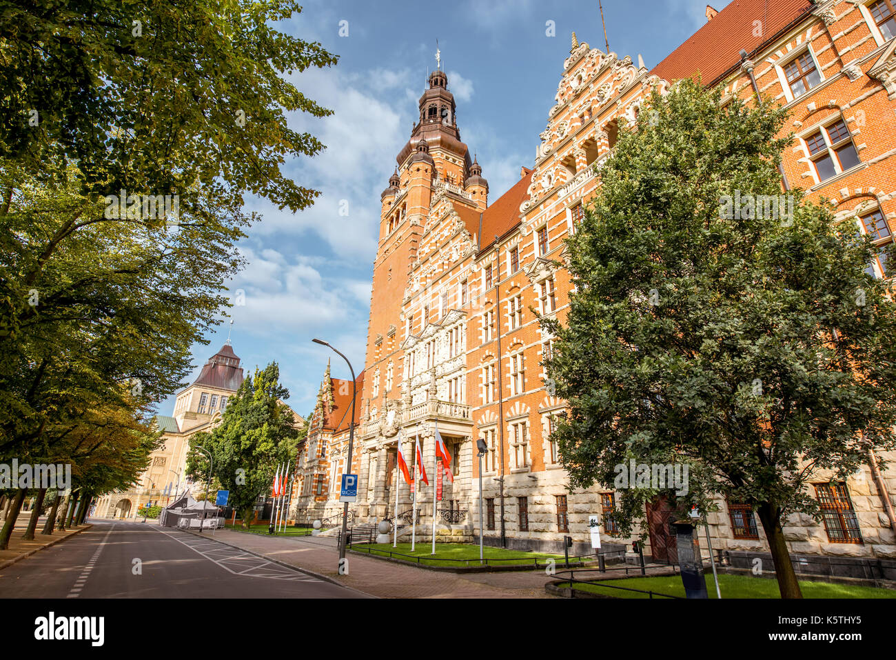 Szczecin città in Polonia Foto Stock