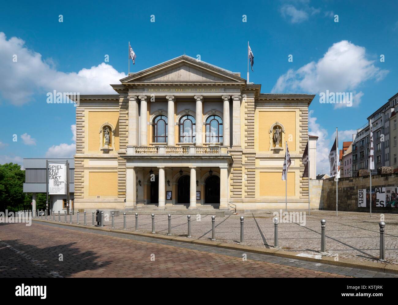 Opera House, Halle an der Saale, SASSONIA-ANHALT, Germania Foto Stock