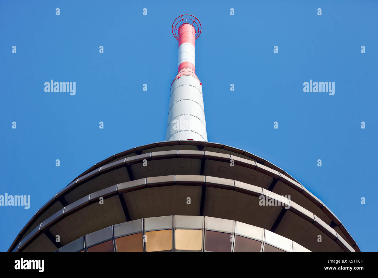 Punta di antenna, telecommunications tower, Norimberga, Media Franconia, Franconia, Baviera, Germania Foto Stock