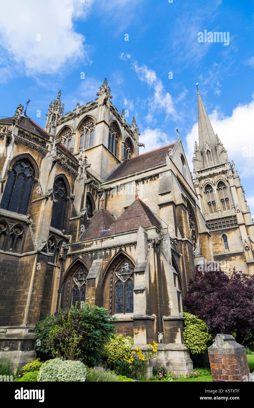 Esterno della chiesa cattolica di Nostra Signora e la versione inglese dei martiri, cambridge, Regno Unito Foto Stock