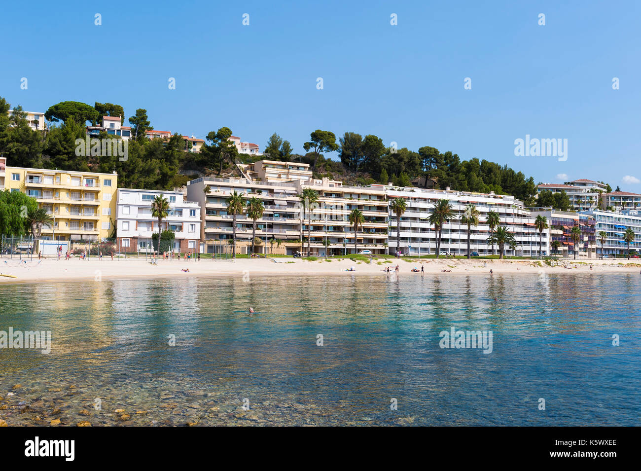 Plage du Casino Bandol Var Francia 83 Foto Stock