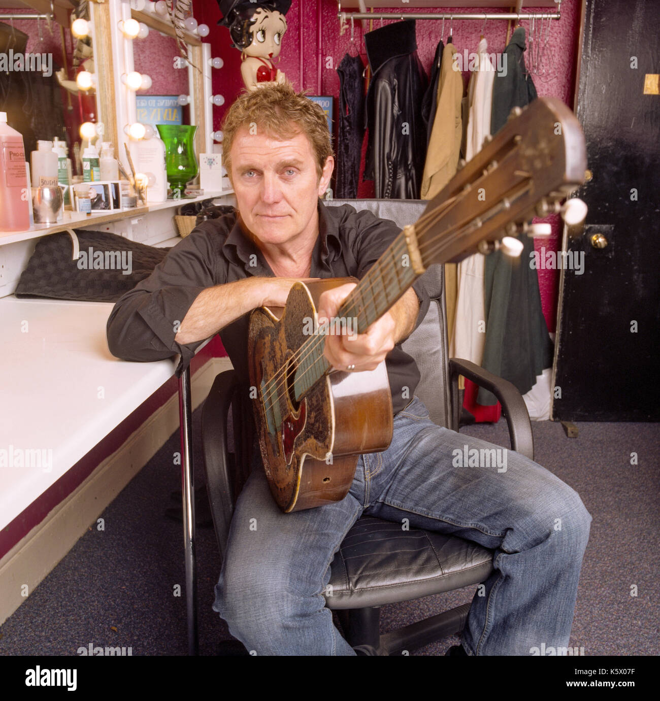 Alvin stardust backstage al London Palladium, Argyll Street, Londra, Regno Unito Foto Stock