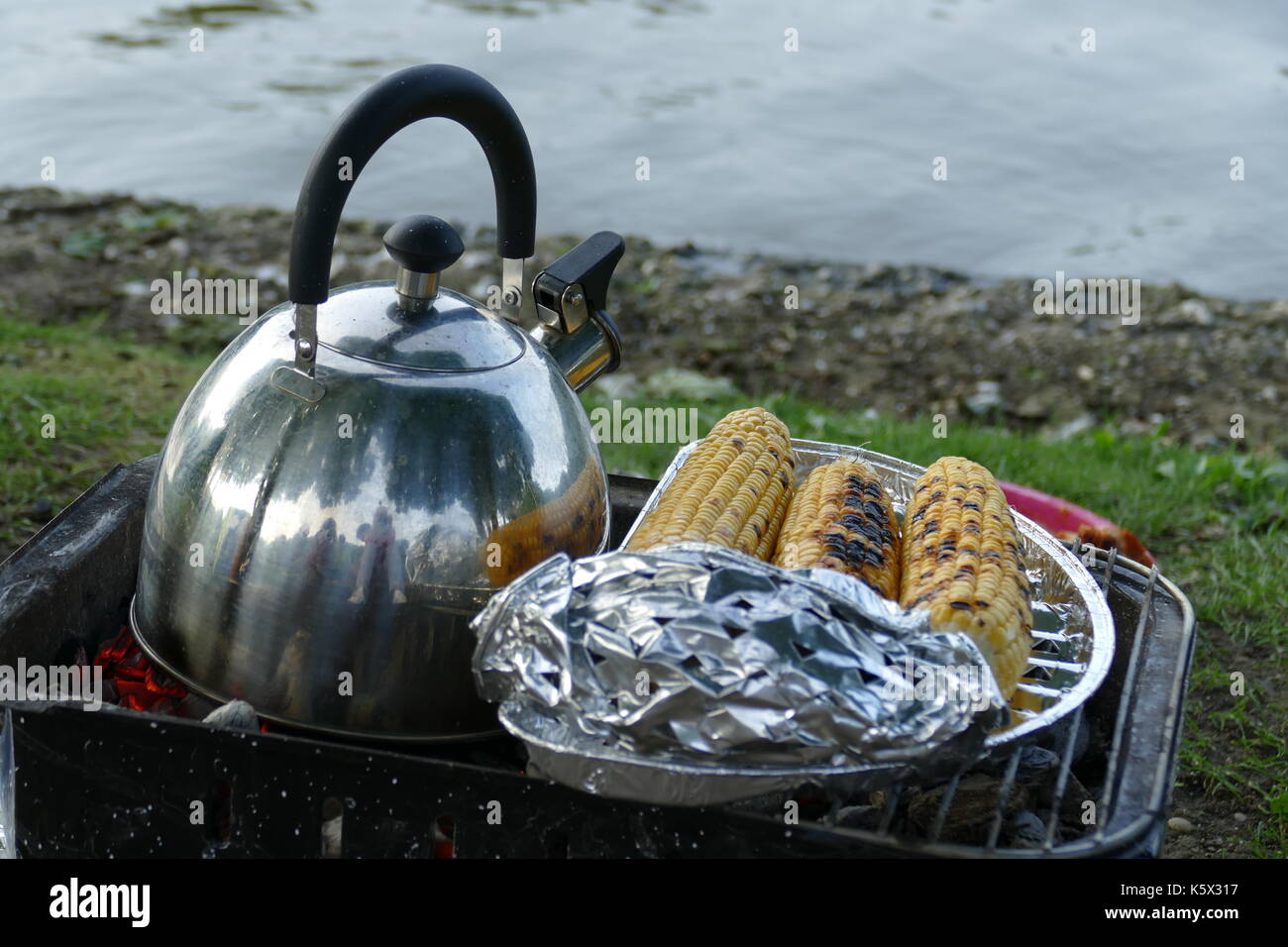 tempo di barbecue Foto Stock