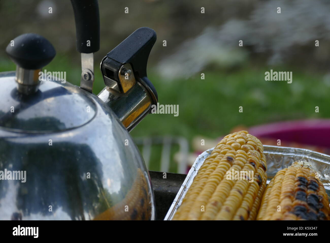 tempo di barbecue Foto Stock