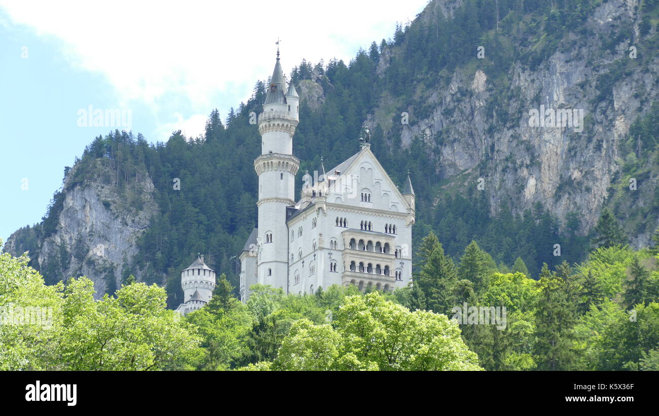 Castello di Neuswanstein - Castello di Neuswanstein Foto Stock