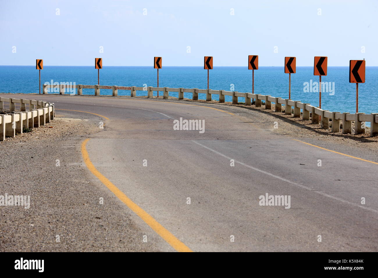 Makran autostrada costiera, Belucistan, Pakistan Foto Stock