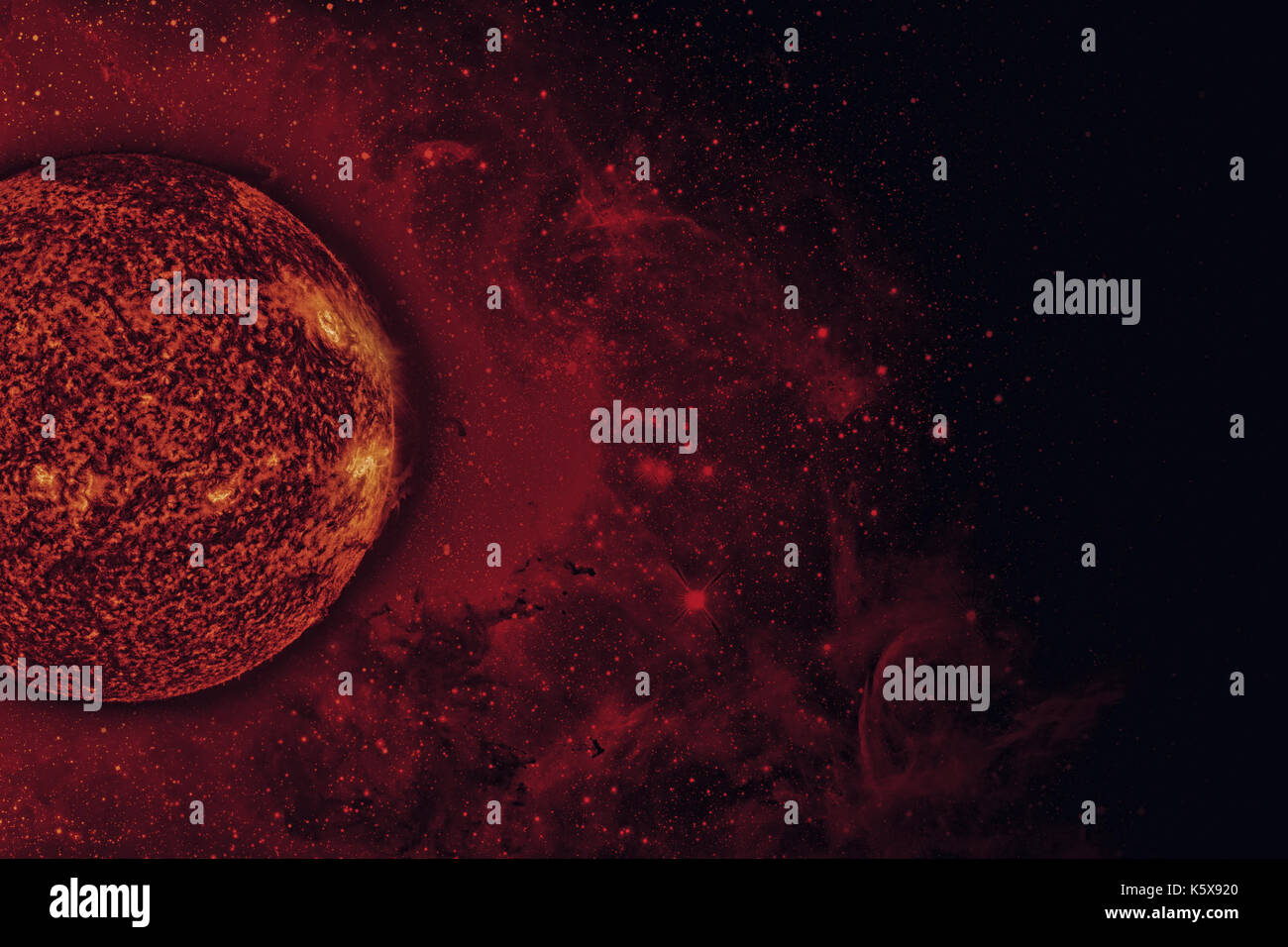Sistema solare - Sun. è la stella al centro del sistema solare. Sun è un G-principale di tipo sequenza a stella ed è informalmente definita come un giallo Foto Stock