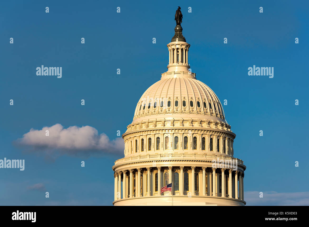 Washington dc, us Capitol Building al tramonto. Foto Stock