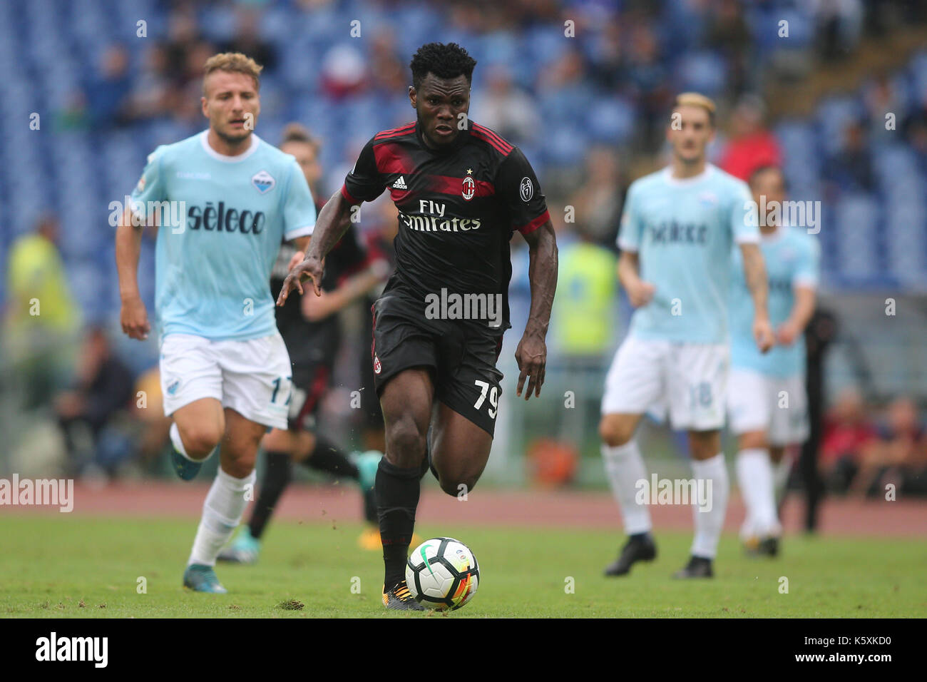 Italia, Roma, 10 settembre 2017: kessie in azione durante la partita di calcio di serie a del campionato italiano tra Lazio vs Milano in stadio Olimpico di Roma il 10 settembre 2017. Foto Stock