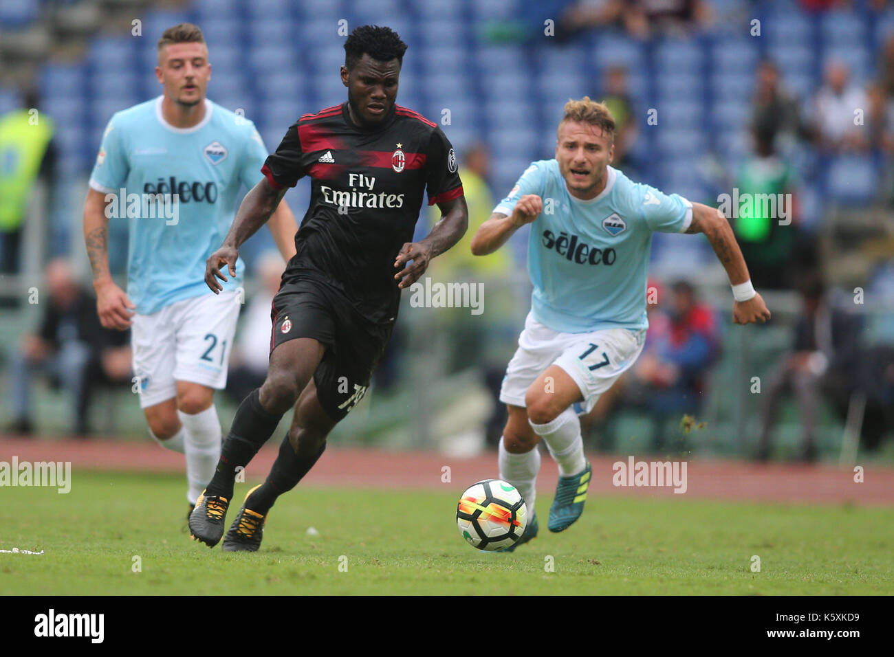 Italia, Roma, 10 settembre 2017: kessie in azione durante la partita di calcio di serie a del campionato italiano tra Lazio vs Milano in stadio Olimpico di Roma il 10 settembre 2017. Foto Stock