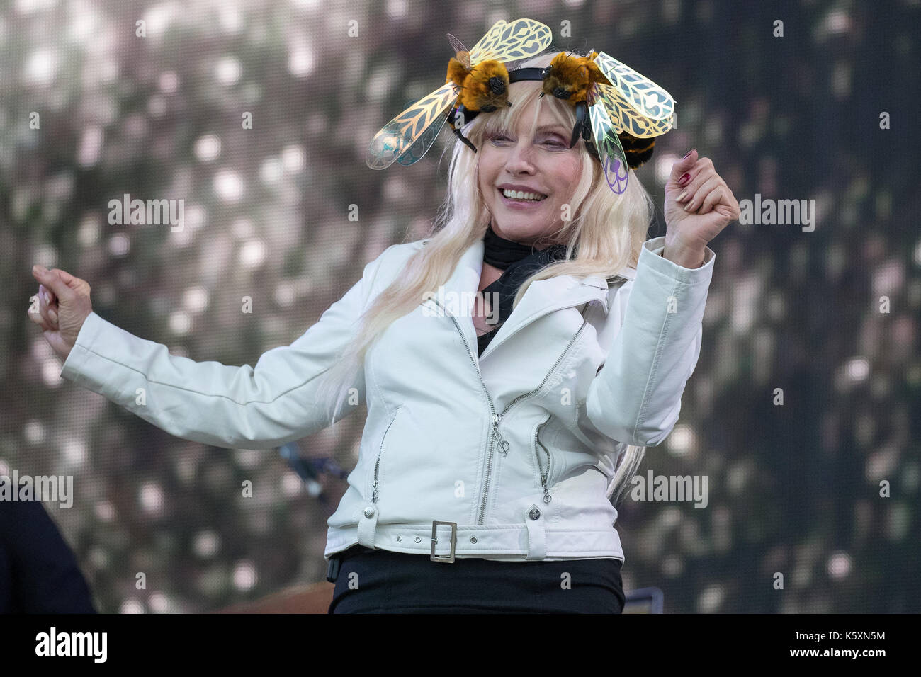Londra, Regno Unito. Decimo Sep, 2017. blondie esegue durante la Radio 2 Live in hyde park 2017 il 10 settembre 2017, Londra Inghilterra. Credito: Jason richardson/alamy live news Foto Stock