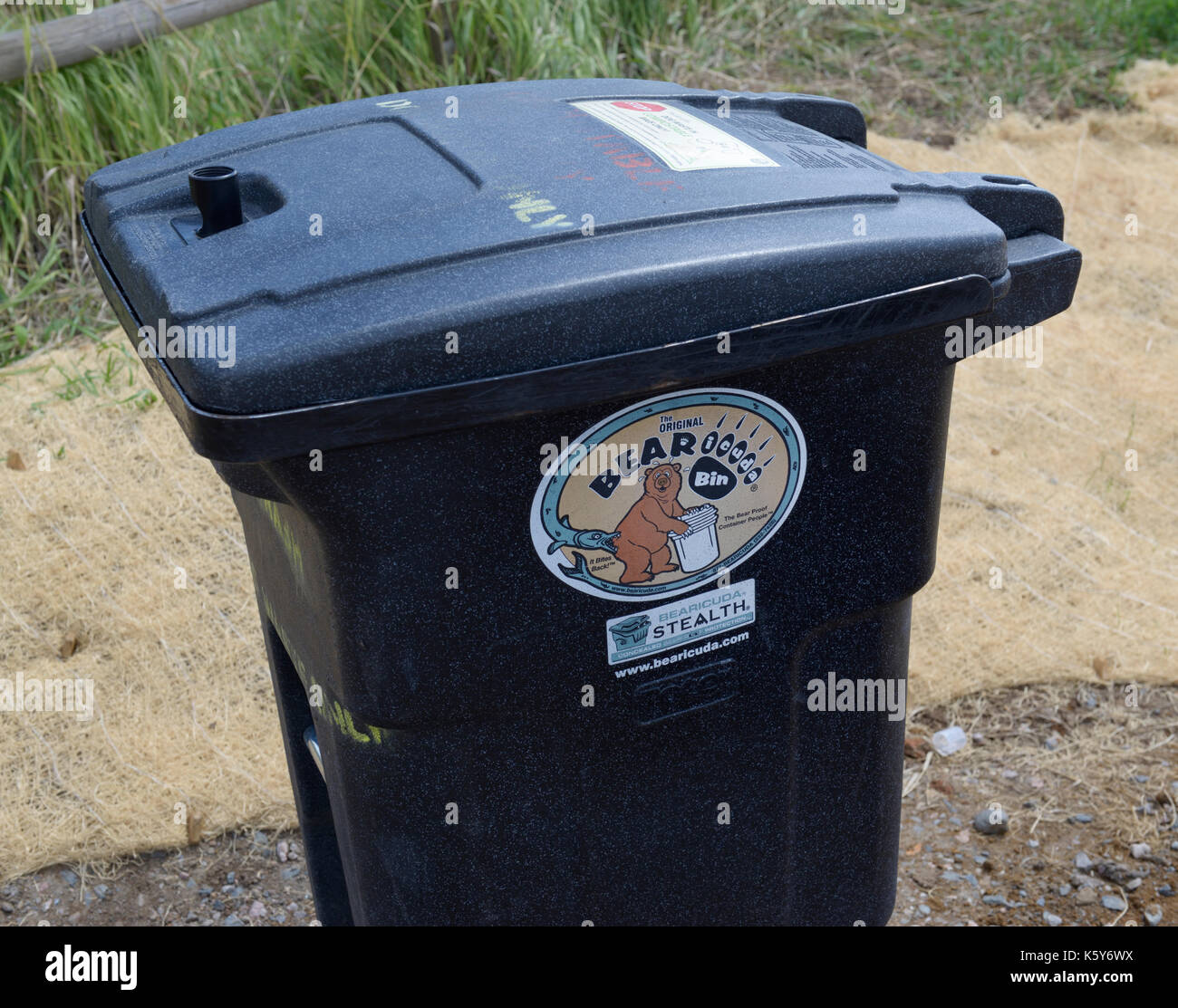 Sostenere la prova spazzatura Foto Stock