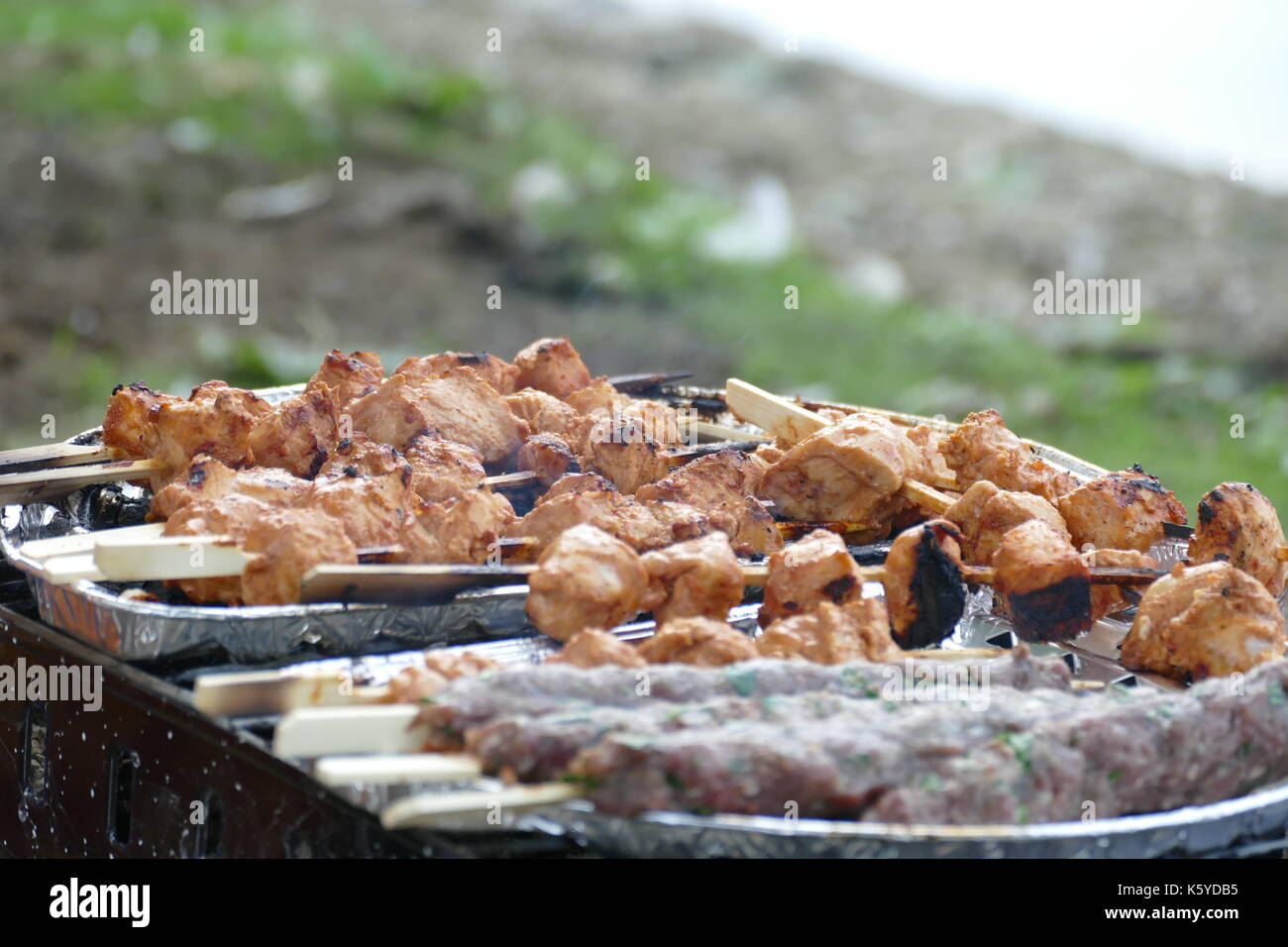 tempo di barbecue Foto Stock