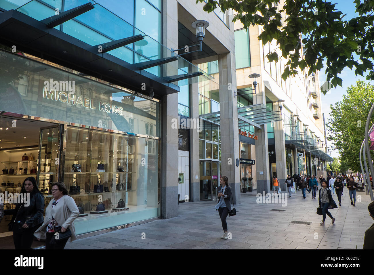 San Davide's,Dewi Sant,negozi,centro,negozi,shopsCardiff, Cardiff,capitale,Galles,Welsh,città,centro,U.K.,UK,l'Europa,Unione,welsh,cosmopolita, Foto Stock