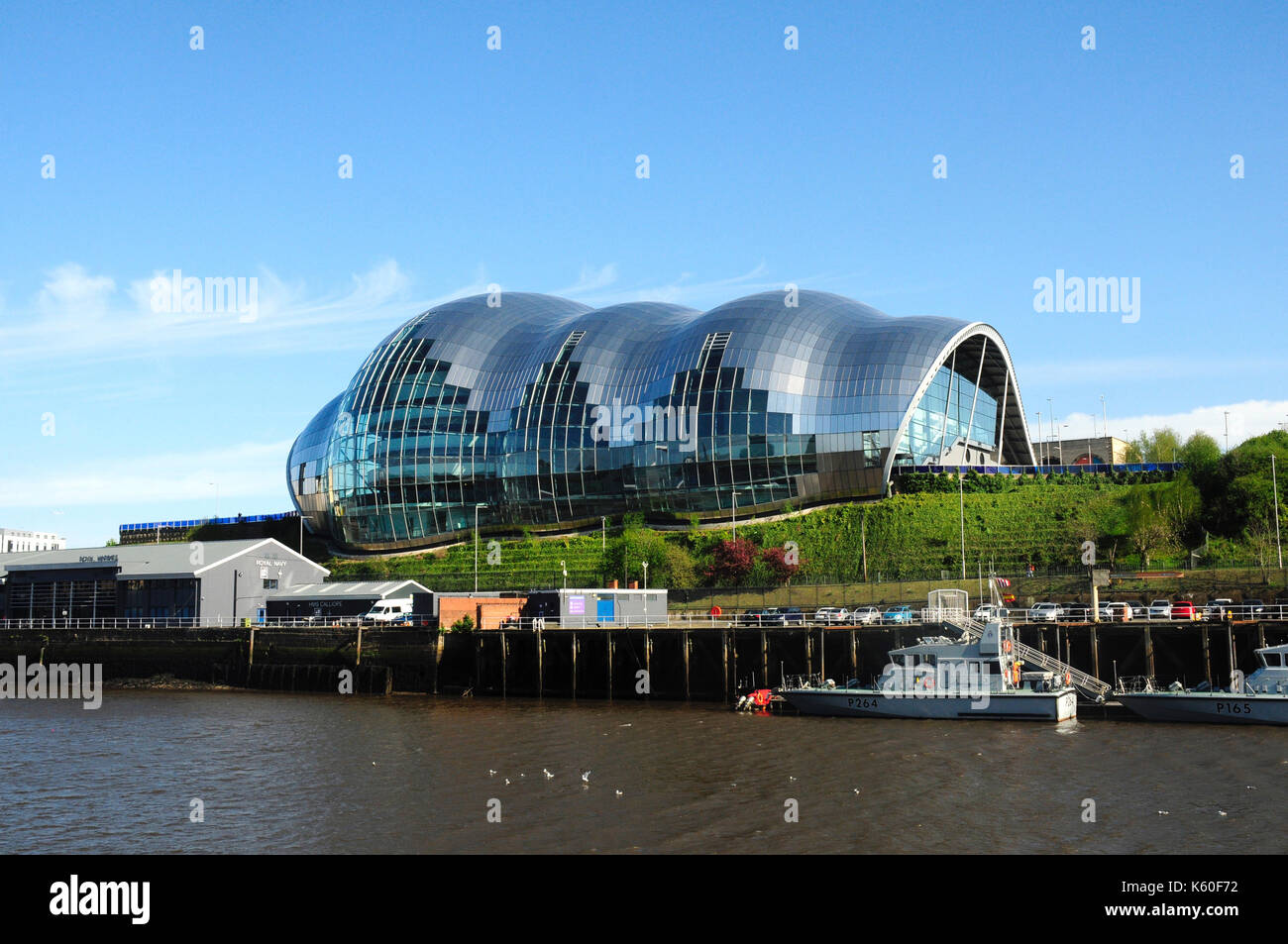 Sage Gateshead, fiume Tyne, Tyne and Wear, tyneside, England, Regno Unito Foto Stock