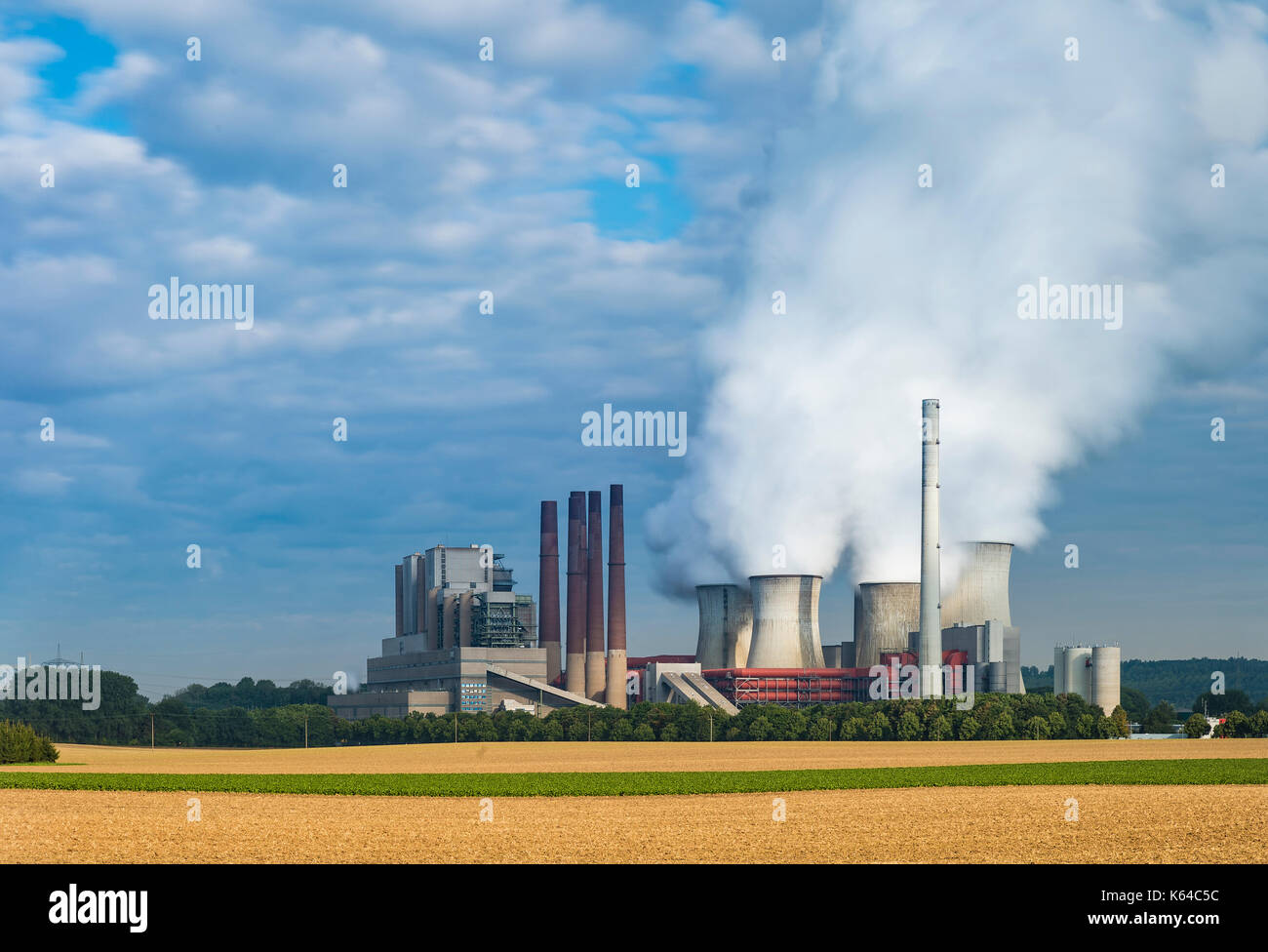 Neurath di centrali elettriche a carbone i. grevenbroich, RENANIA DEL NORD-VESTFALIA, Germania Foto Stock
