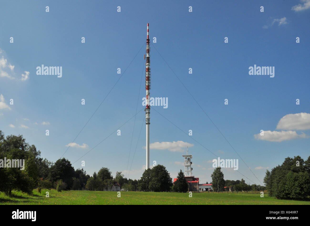 Torre di trasmettitore,radio,televisione,radio,trasmettitore Foto Stock