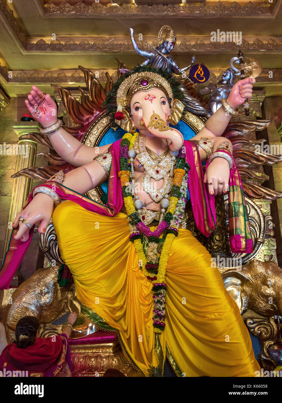 Chinchpokli cha Chintamani, Ganesh Festival 2017, Mumbai, India Foto Stock