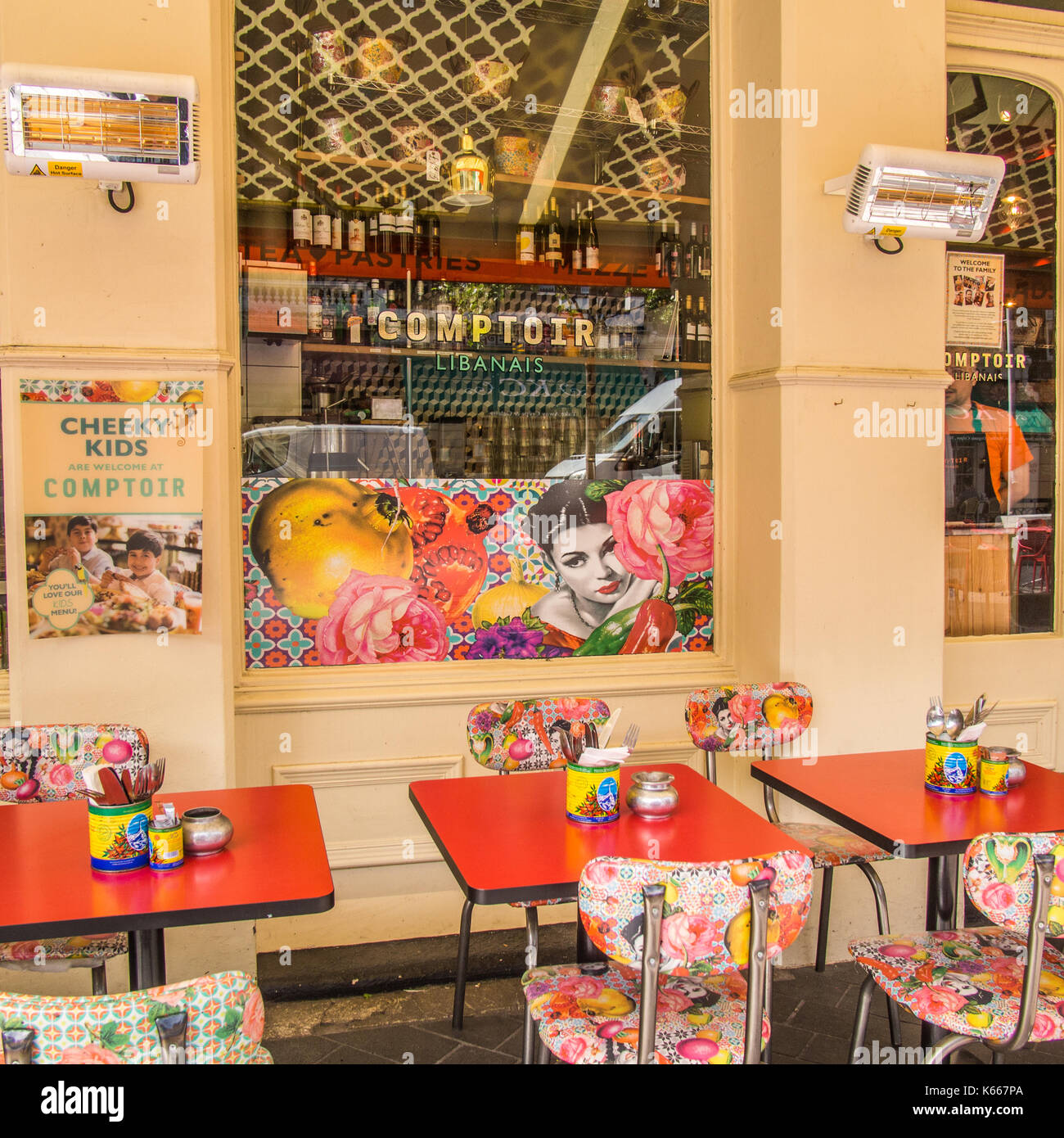 Comptoir Libanais ristorante medio orientale a South Kensington, Londra Foto Stock
