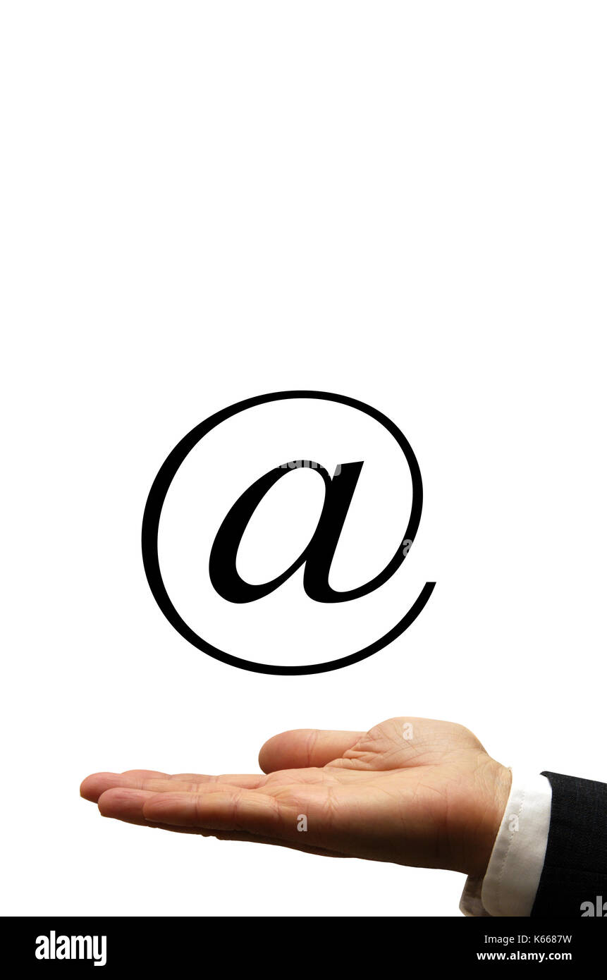 Email per la concezione di business Foto Stock