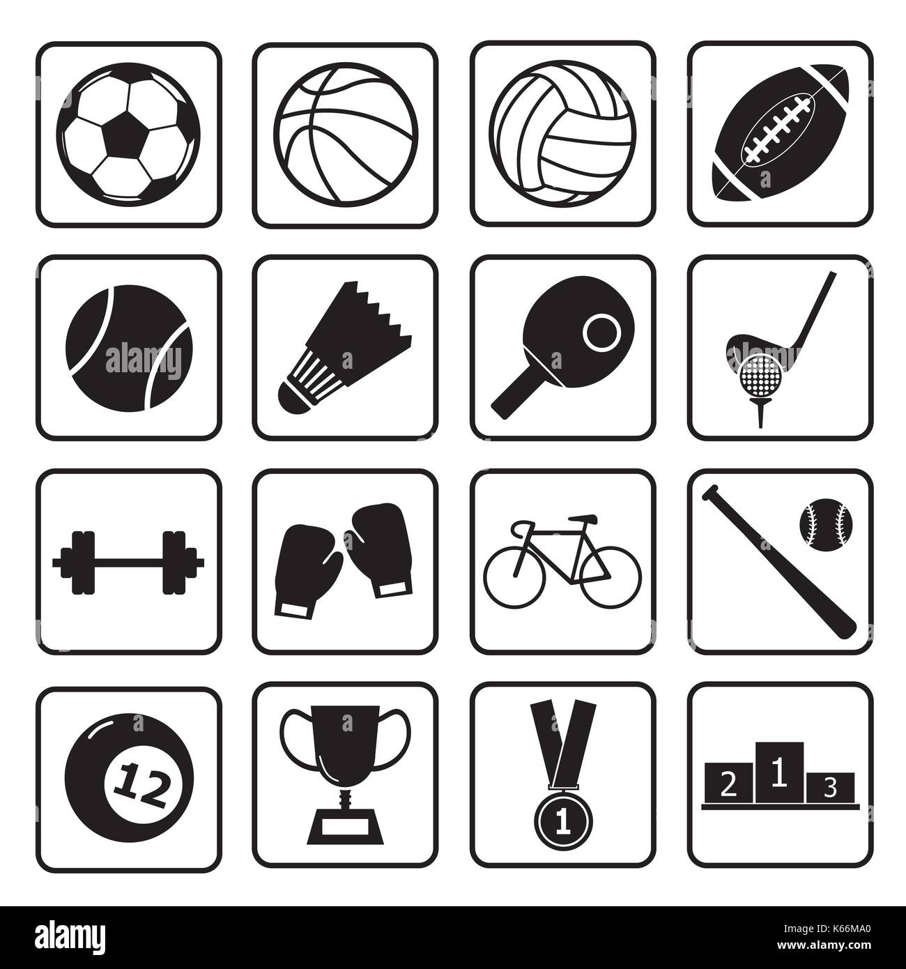 icona di sport Illustrazione Vettoriale