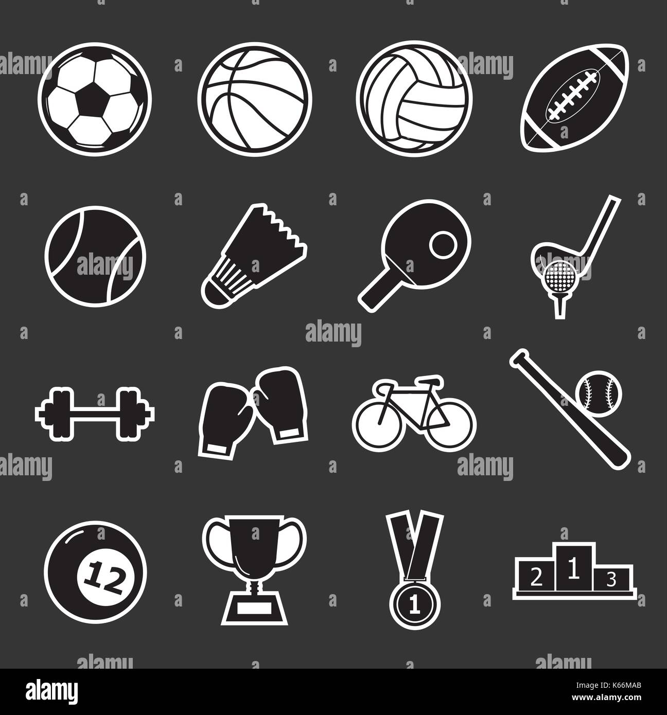 icona di sport Illustrazione Vettoriale