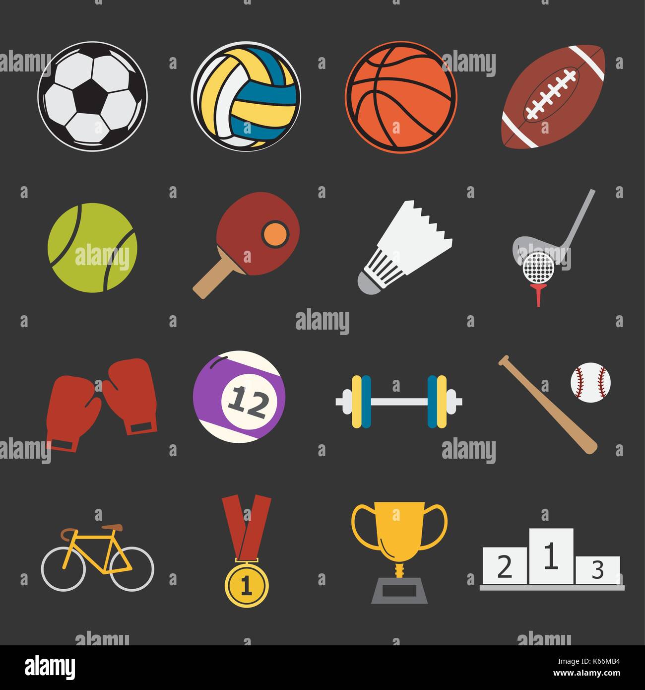 icona di sport Illustrazione Vettoriale